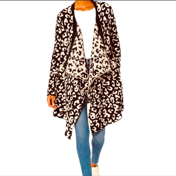 UGG Leopard Phoebe Wrap Cardigan - Picture 5 of 10
